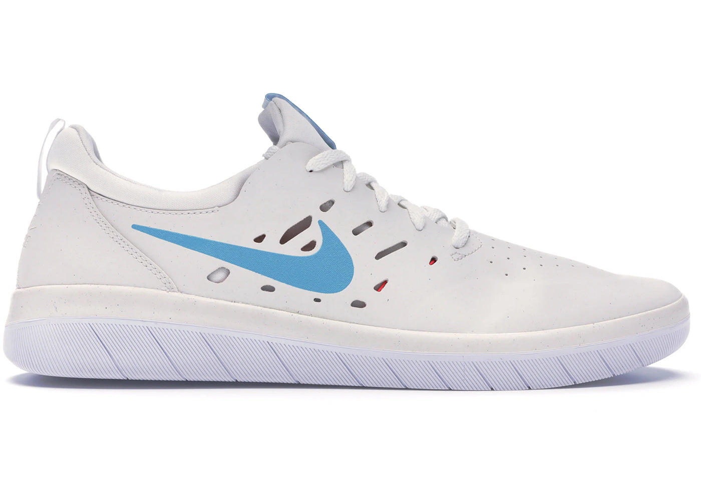 Nike SB Nyjah Summit White Light Blue Fury