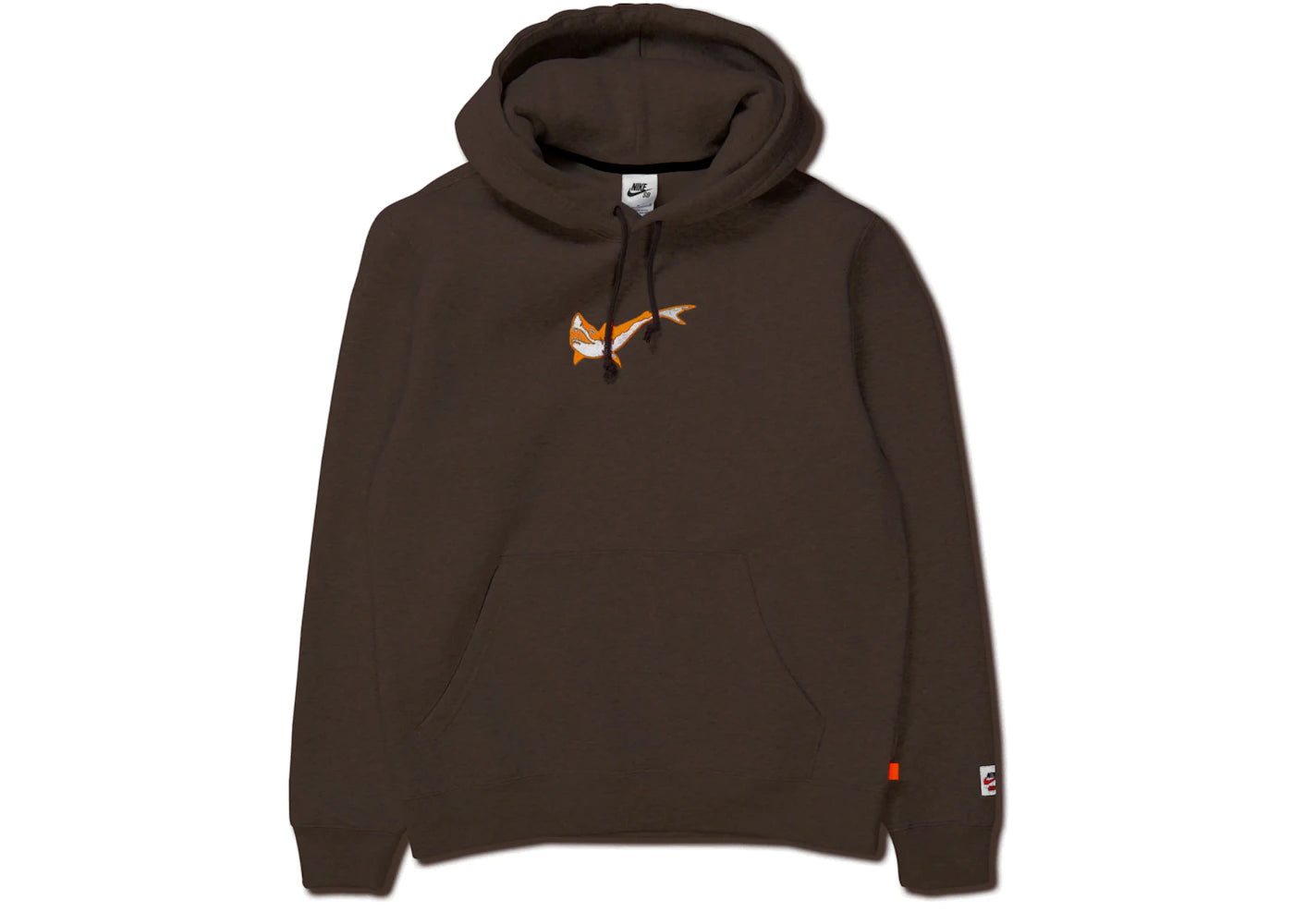 Nike SB Orange Label x Oski Fleece Skate Hoodie Baroque Brown
