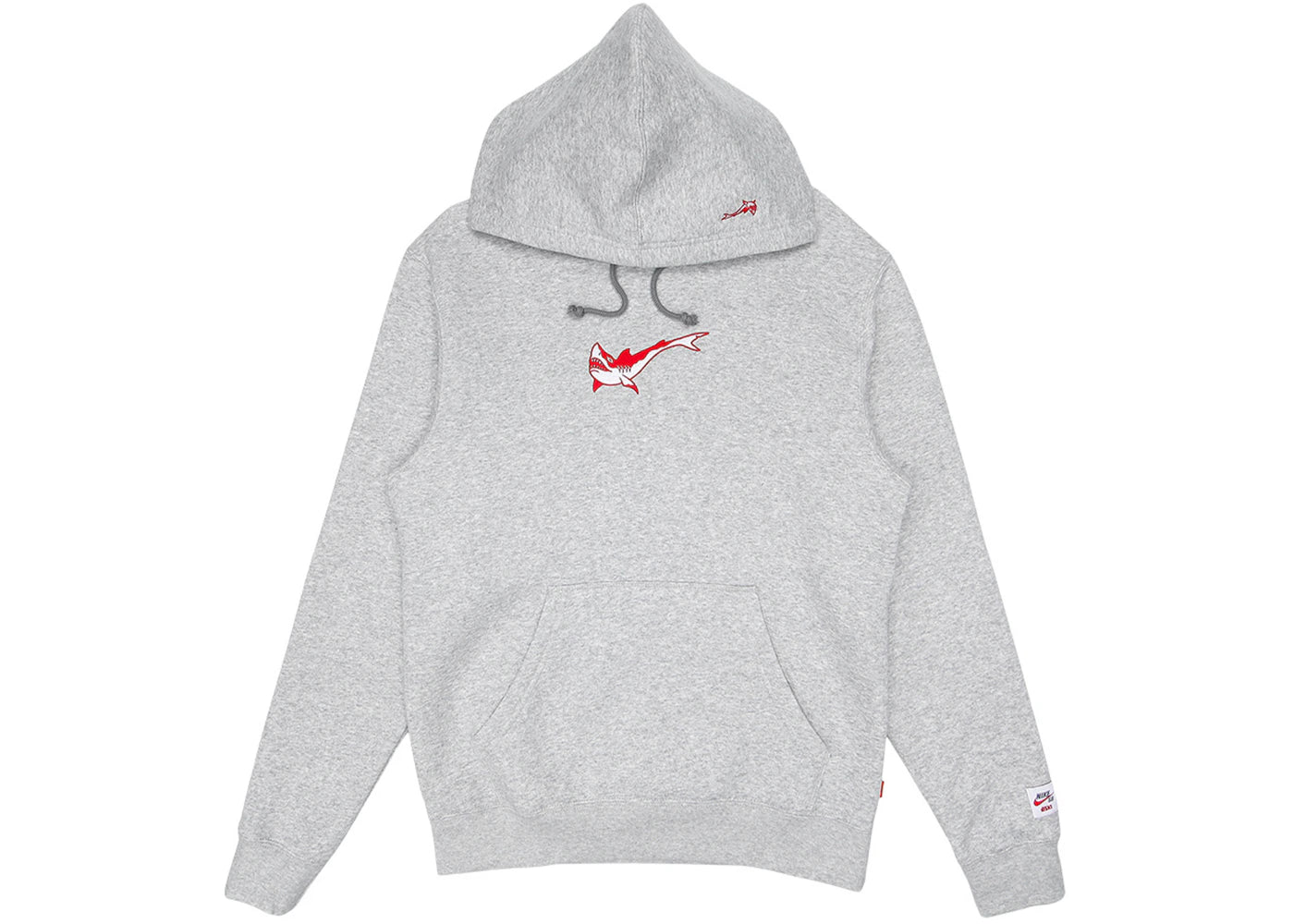 Nike SB Orange Label x Oski Fleece Skate Hoodie Grey Heather