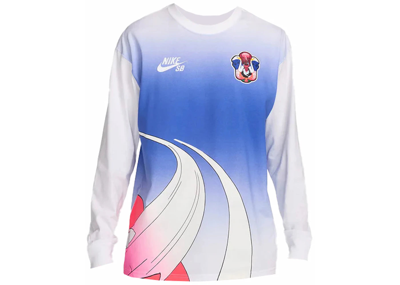 Nike SB Team USA Olympics L/S Federation Skate Tee White/White