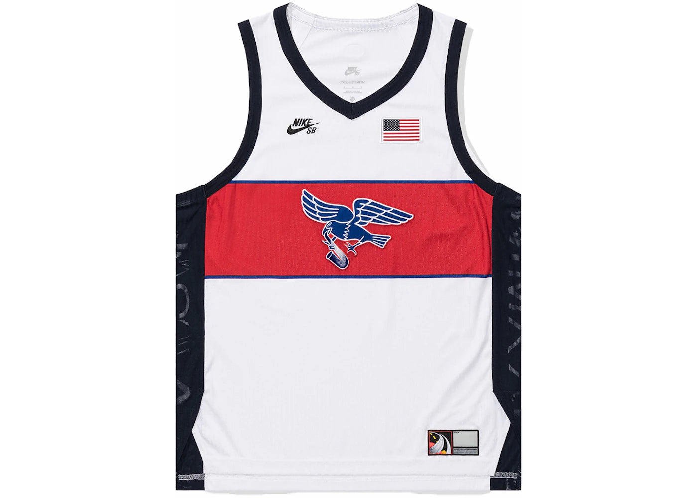 Nike SB Team USA Olympics S/S Jersey White/Sport Red/Obsidian