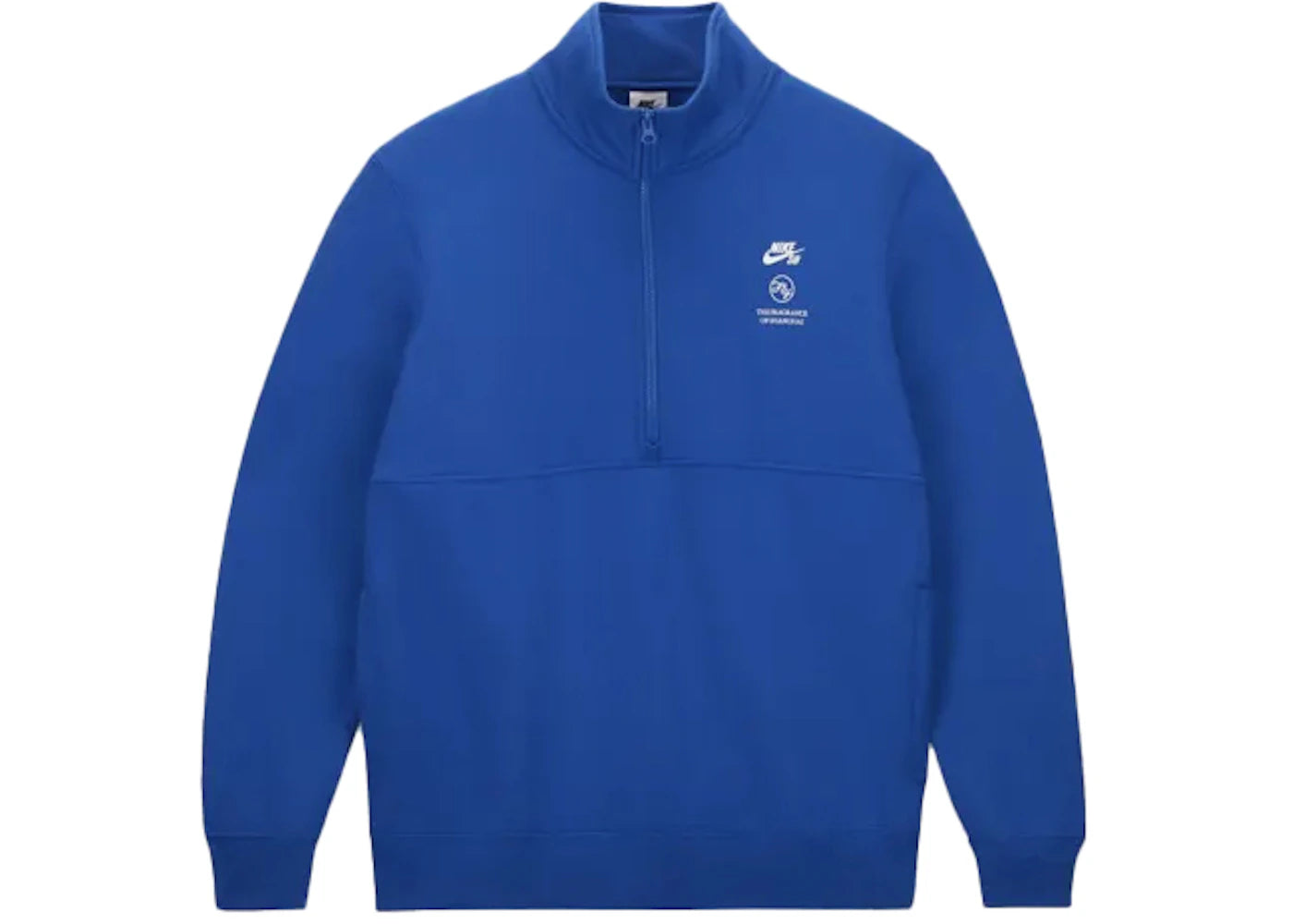 Nike SB x Fly Streetwear 1/2 Zip Fleece Skate Top Blue
