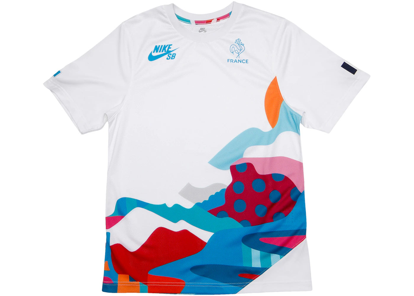 Nike SB x Parra France Federation Kit Crew Jersey (Asia Sizing) White/Neptune Blue