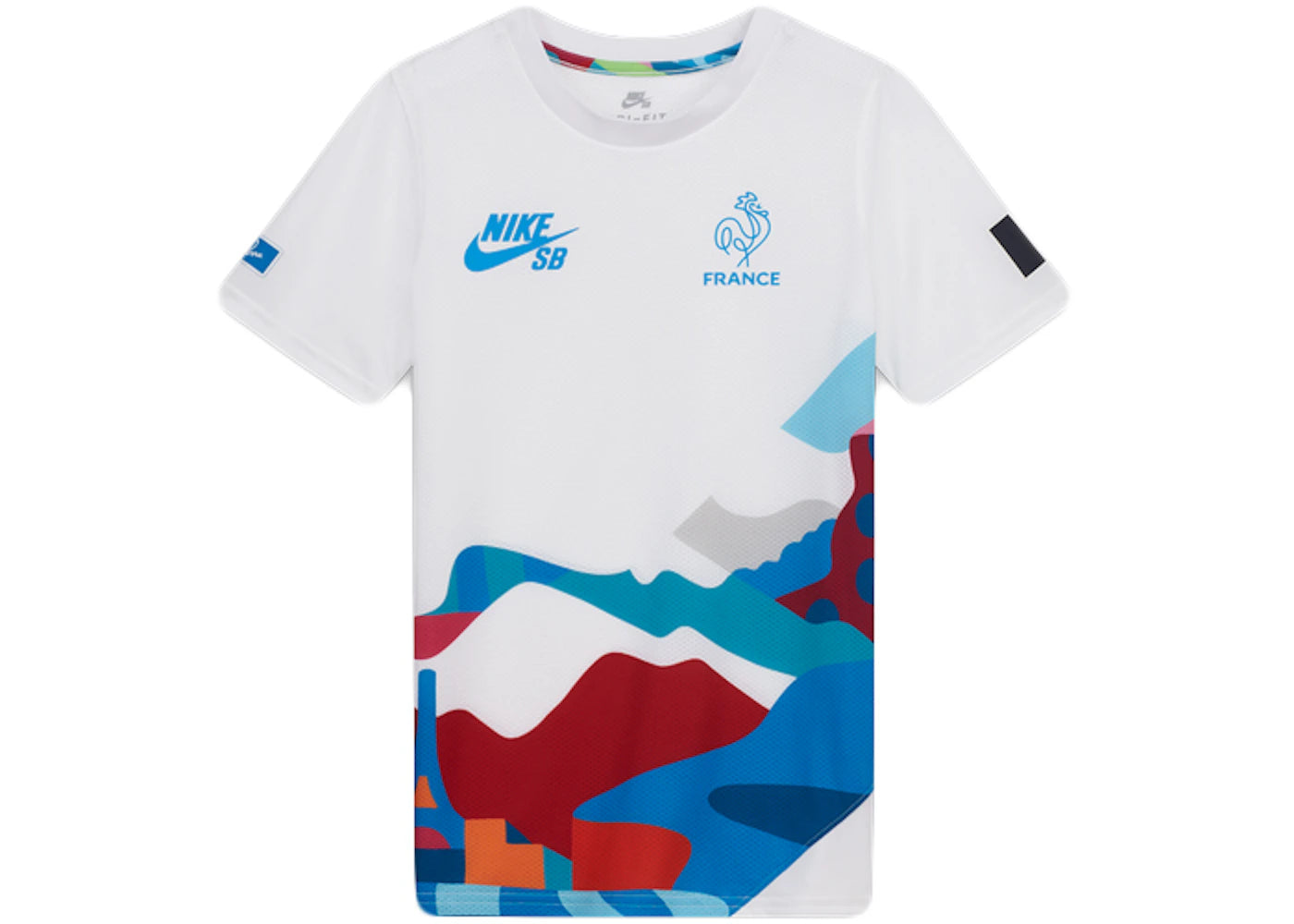 Nike SB x Parra France Federation Kit Crew (Youth) Jersey White/Neptune Blue