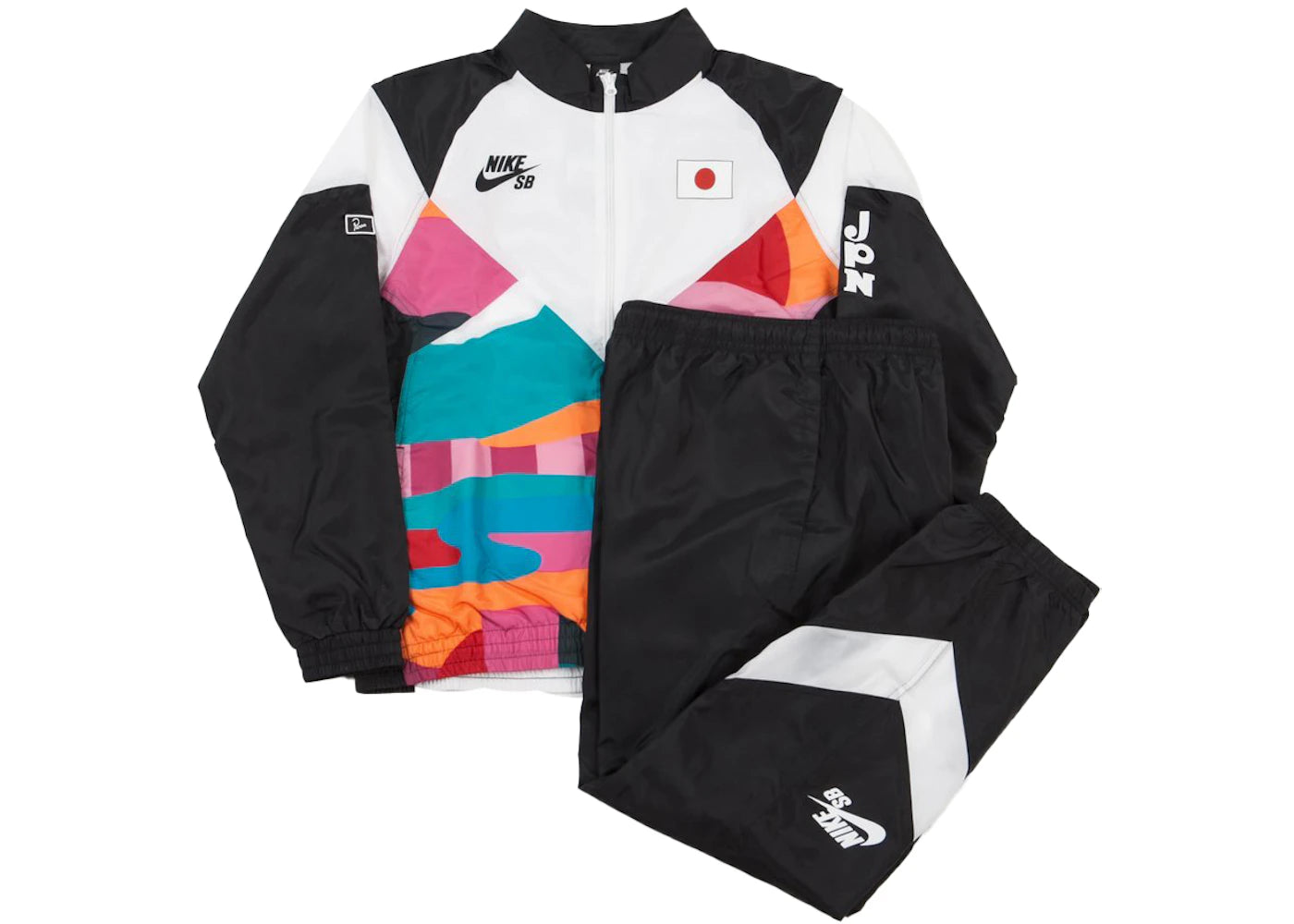 Nike SB x Parra Japan Federation Kit Skate Tracksuit Black/White