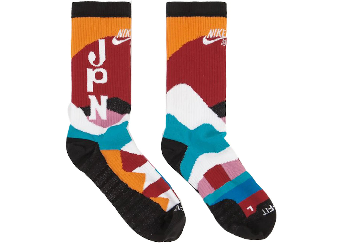 Nike SB x Parra Japan Federation Kit Socks White/Black