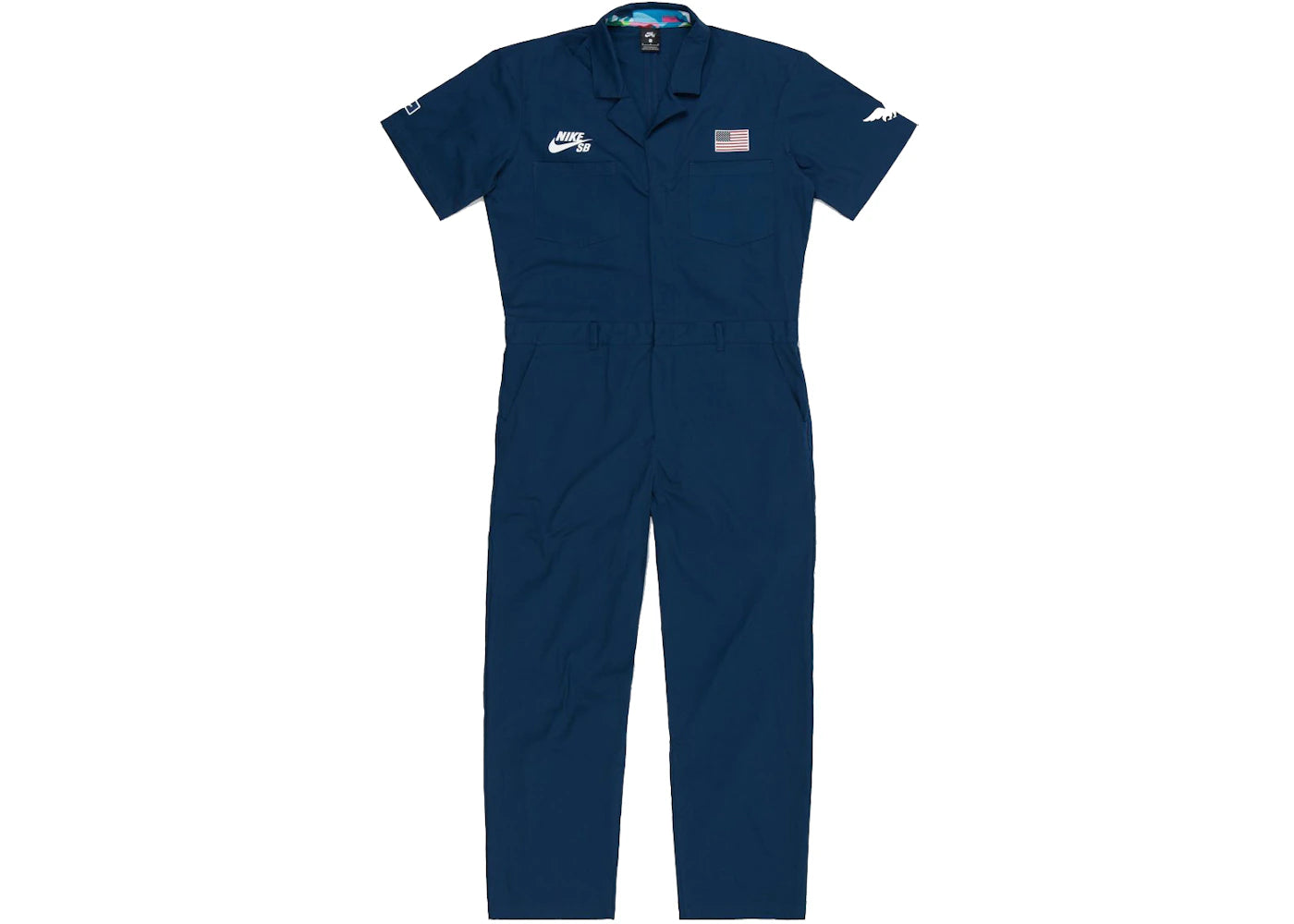 Nike SB x Parra USA Federation Kit Skate Coveralls Brave Blue/White