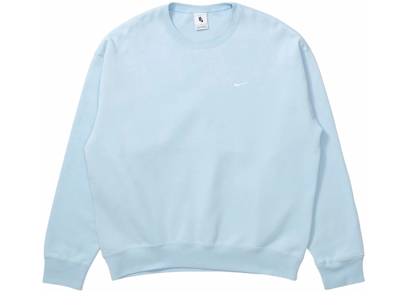 Nike Solo Swoosh Fleece Crewneck Celestine Blue/White