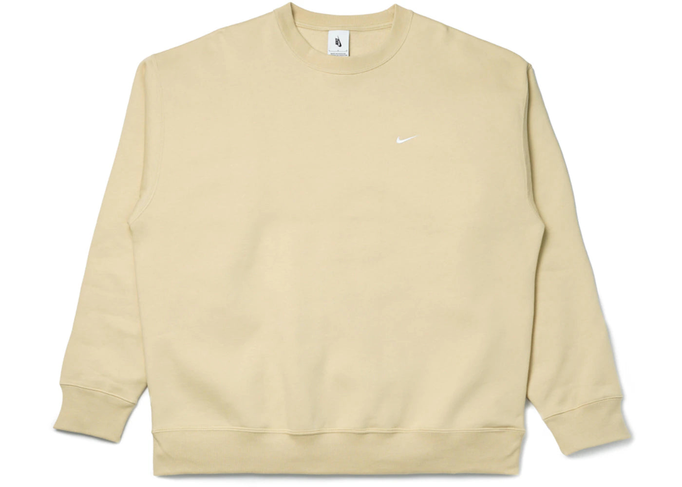 Nike Solo Swoosh Fleece Crewneck Team Gold/White