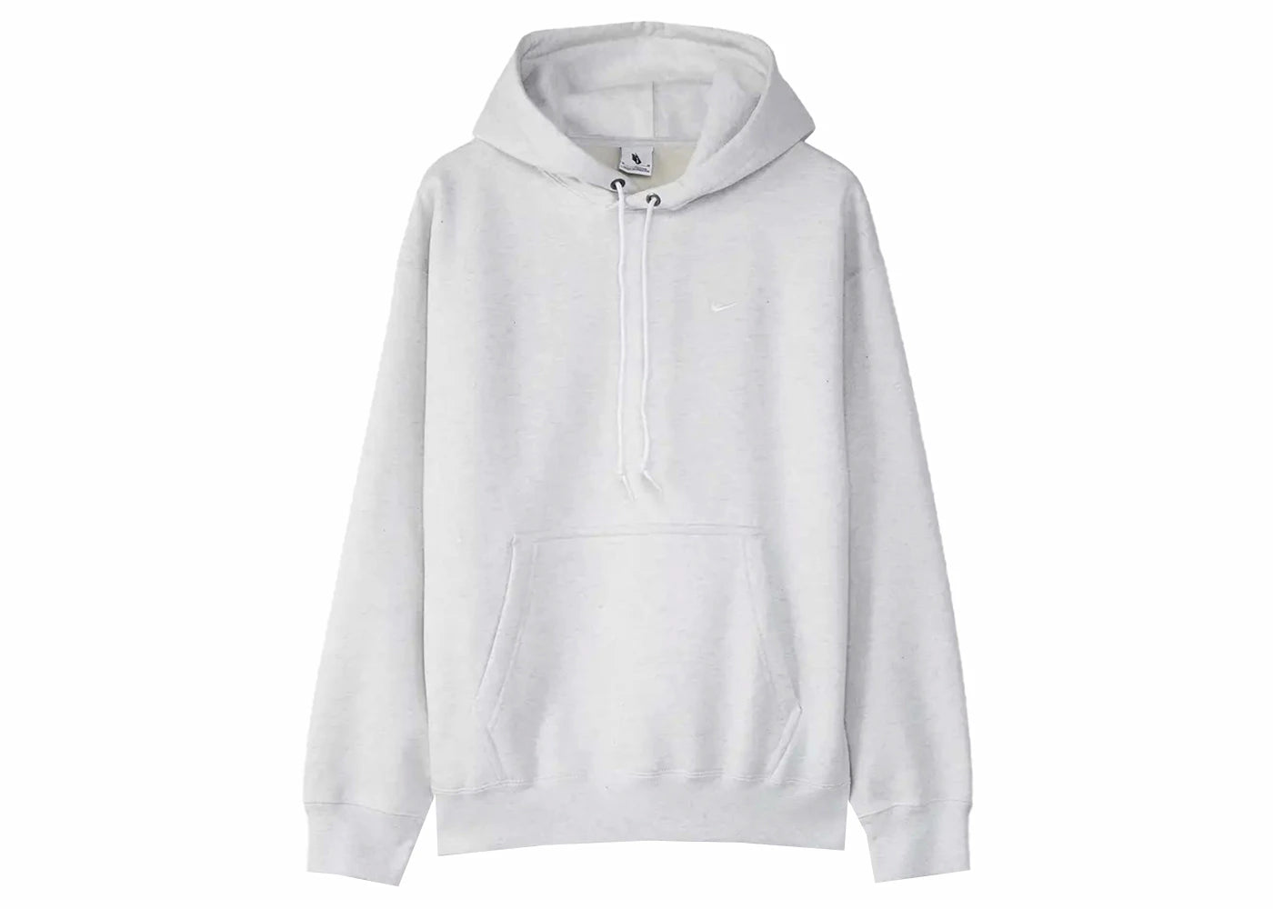 Nike Solo Swoosh Fleece Hoodie Birch Heather