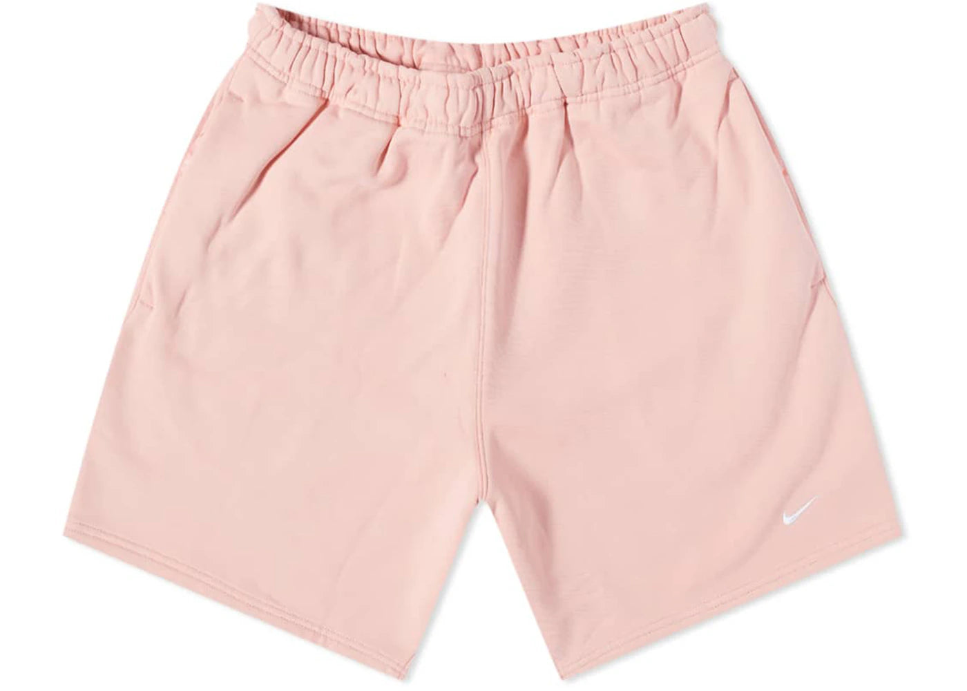 Nike Solo Swoosh Fleece Shorts Bleached Coral/White