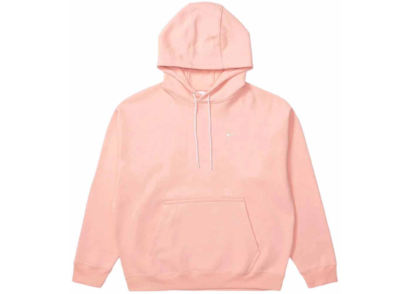 Nike Solo Swoosh Fleece Sweatshirt Bleached Coral/White