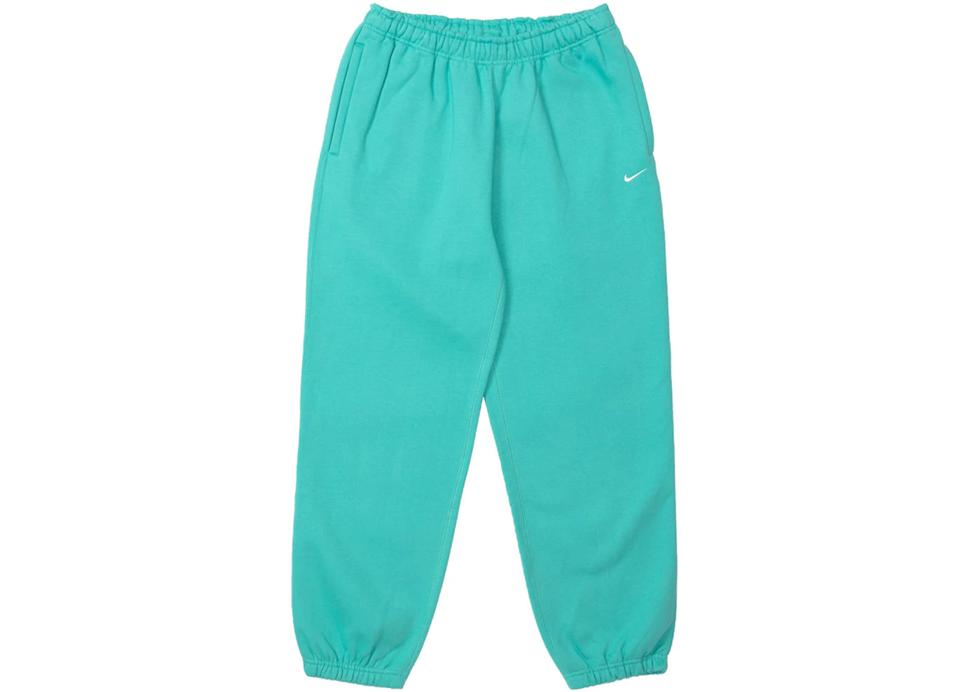 Nike Solo Swoosh Fleece Trousers Washed Teal/White