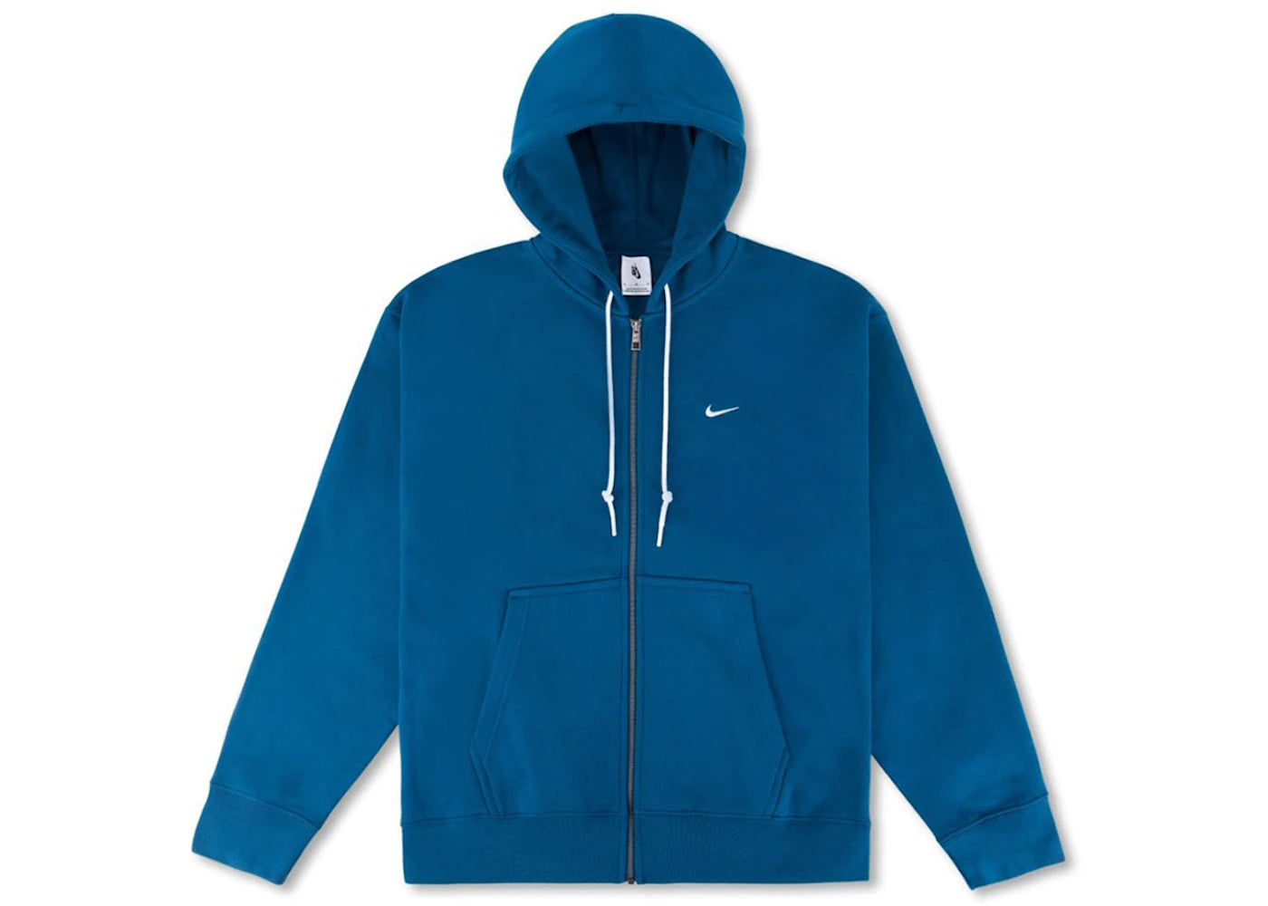Nike Solo Swoosh Full Zip Hoodie Valerian Blue/White