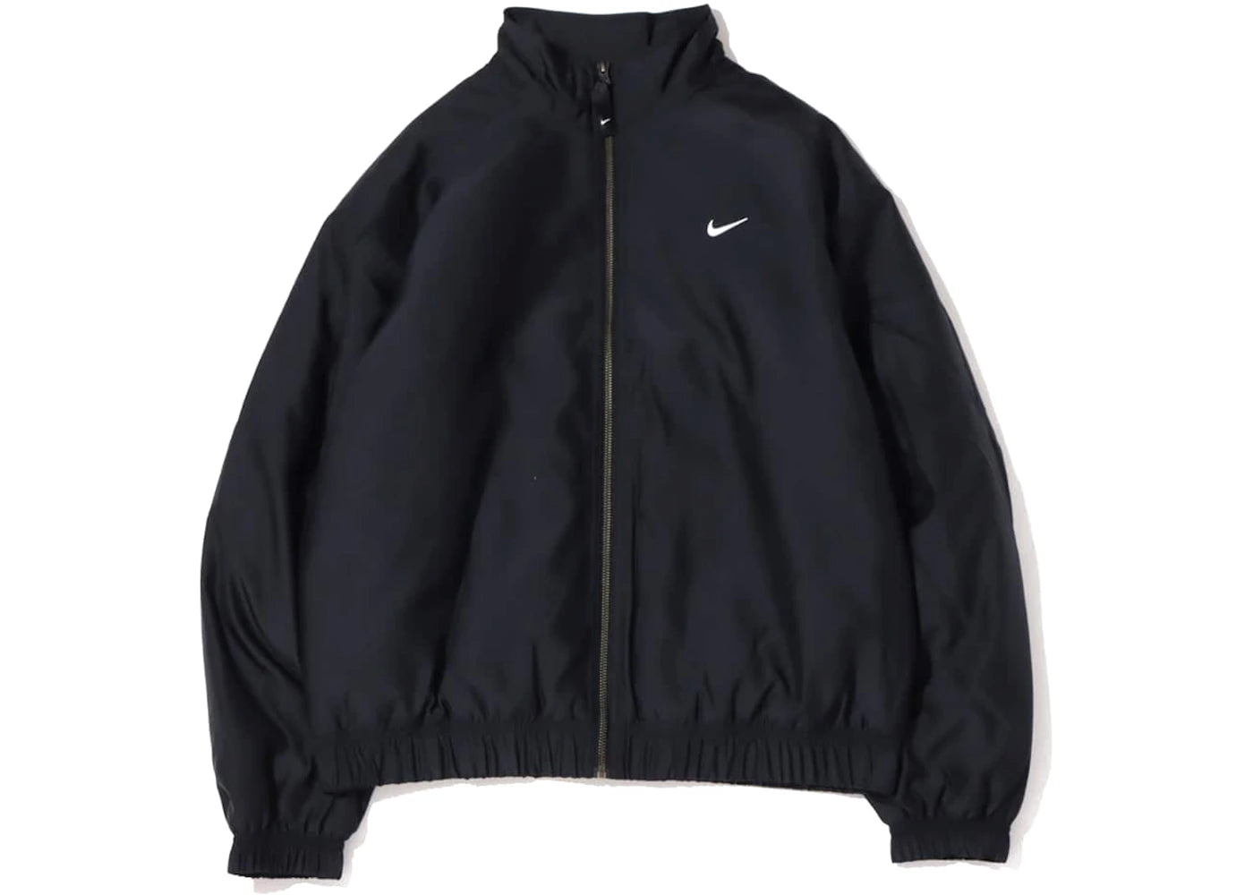 Nike Solo Swoosh Satin Bomber Jacket (Asia Sizing) Black Kumquat