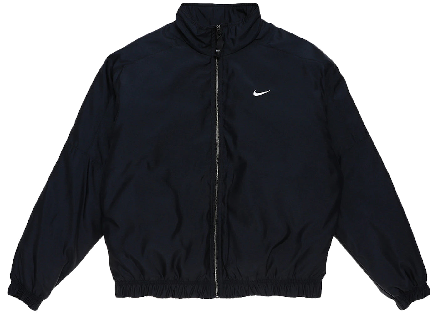 Nike Solo Swoosh Satin Bomber Jacket (Asia Sizing) Black