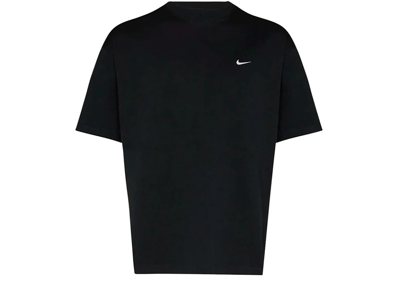 Nike Solo Swoosh Short-Sleeve French Terry Top Black/White