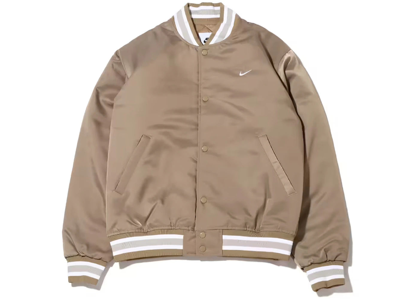 Nike Sportswear Authentics Dugout Jacket (Asia Sizing) Khaki/White