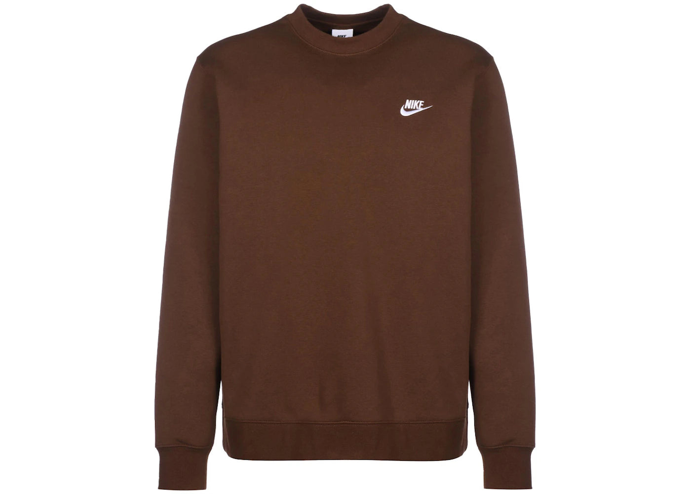 Nike Sportswear Club Fleece Crewneck Cacao Wow/White