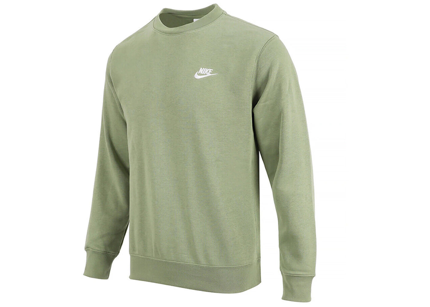 Nike Sportswear Club Fleece Crewneck Oil Green/White