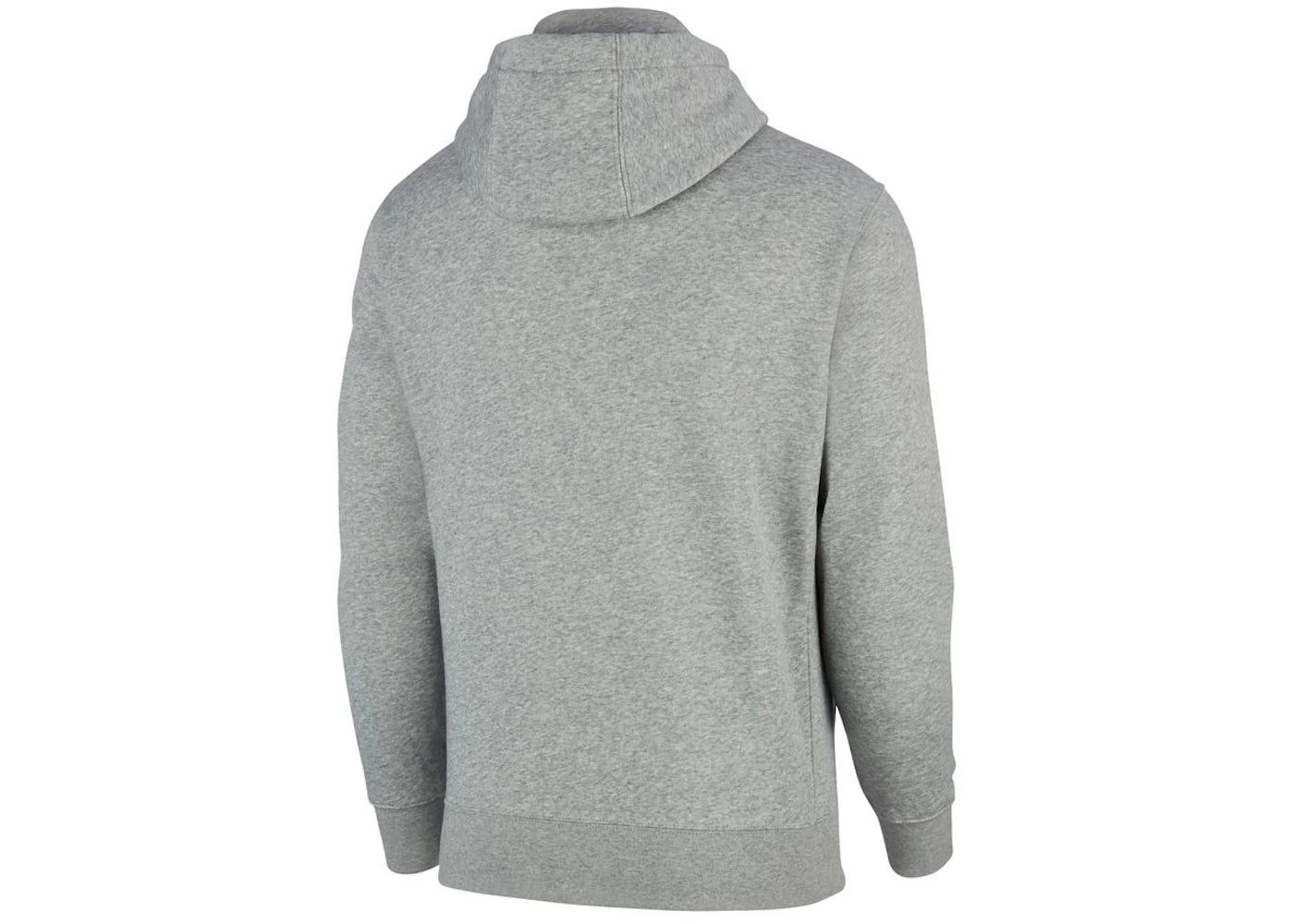 Nike Sportswear Club Fleece Full-Zip Hoodie Dark Grey Heather/Matte Silver/White