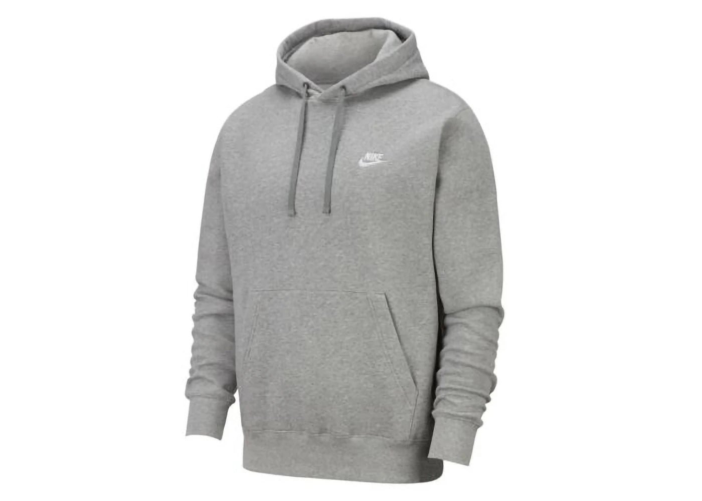 Nike Sportswear Club Fleece Pullover Hoodie Grey/White