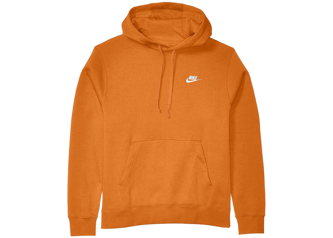 Nike Sportswear Club Fleece Pullover Hoodie Orange/White