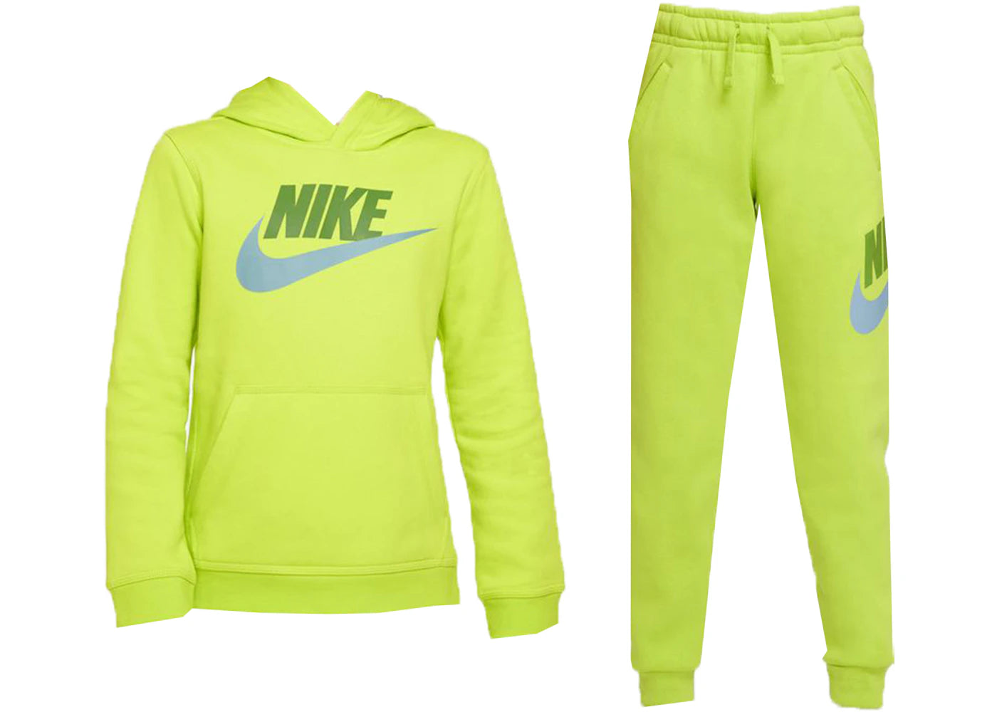 Nike Sportswear Club Fleece Pullover Hoodie & Pants Set Atomic Green/Chlorophyll