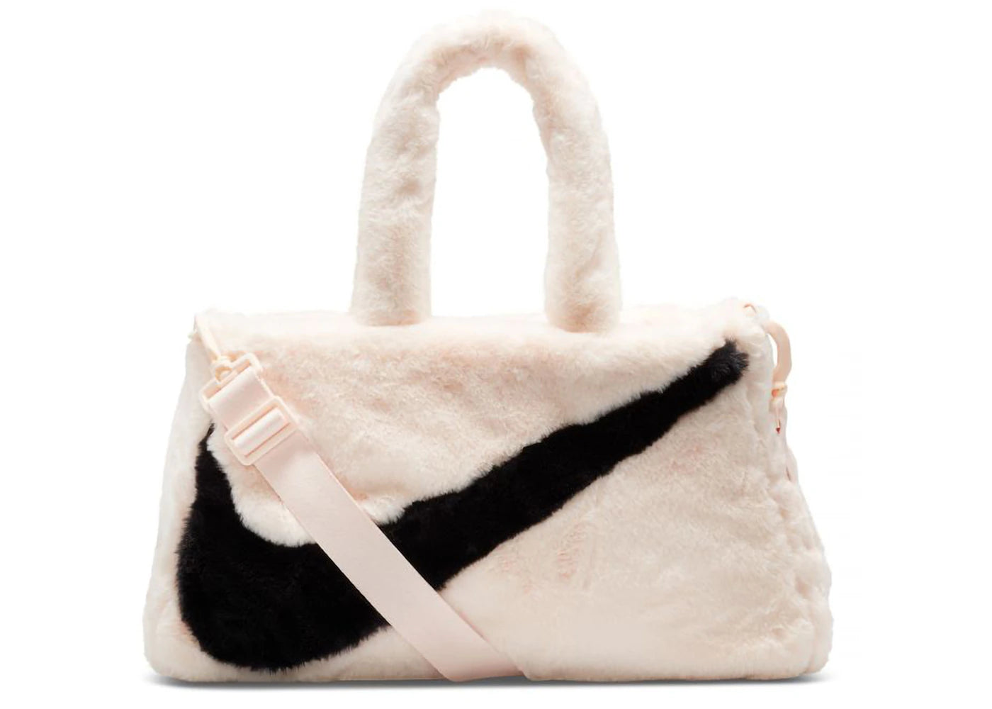 Nike Sportswear Faux Fur 10L Tote Bag Guava Ice