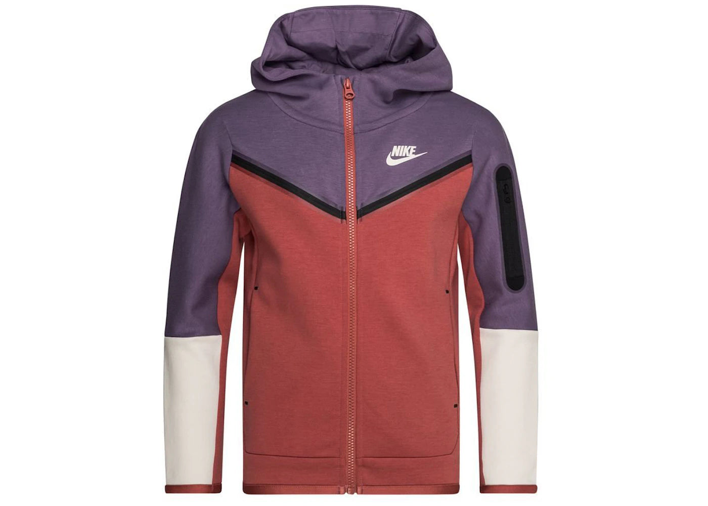 Nike Sportswear Kids' Tech Fleece Full-Zip Hoodie Canyon Purple/Canyon Rust/Light Bone/Light Bone