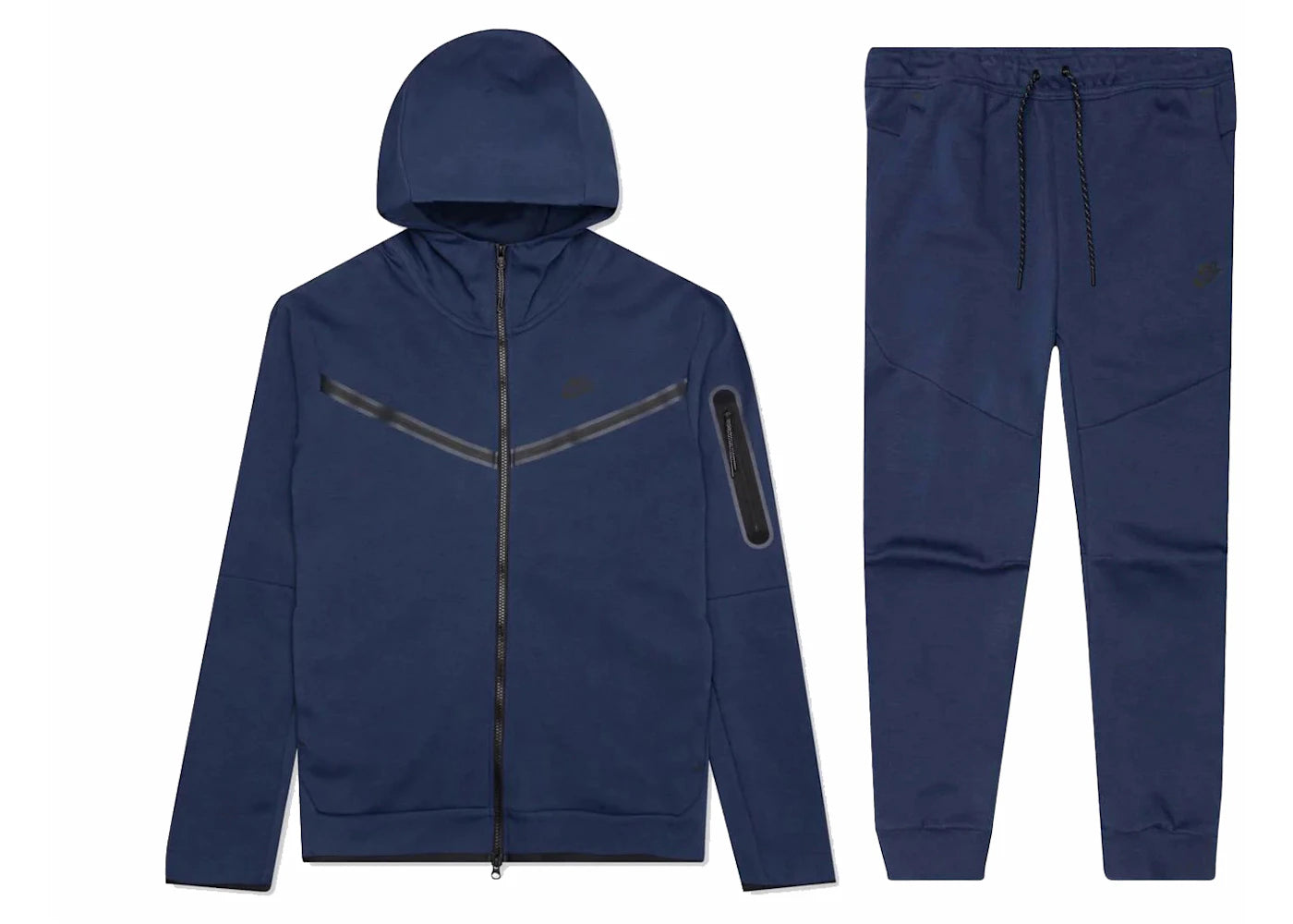 Nike Sportswear Kids' Tech Fleece Full-Zip Hoodie & Joggers Set Navy/Black