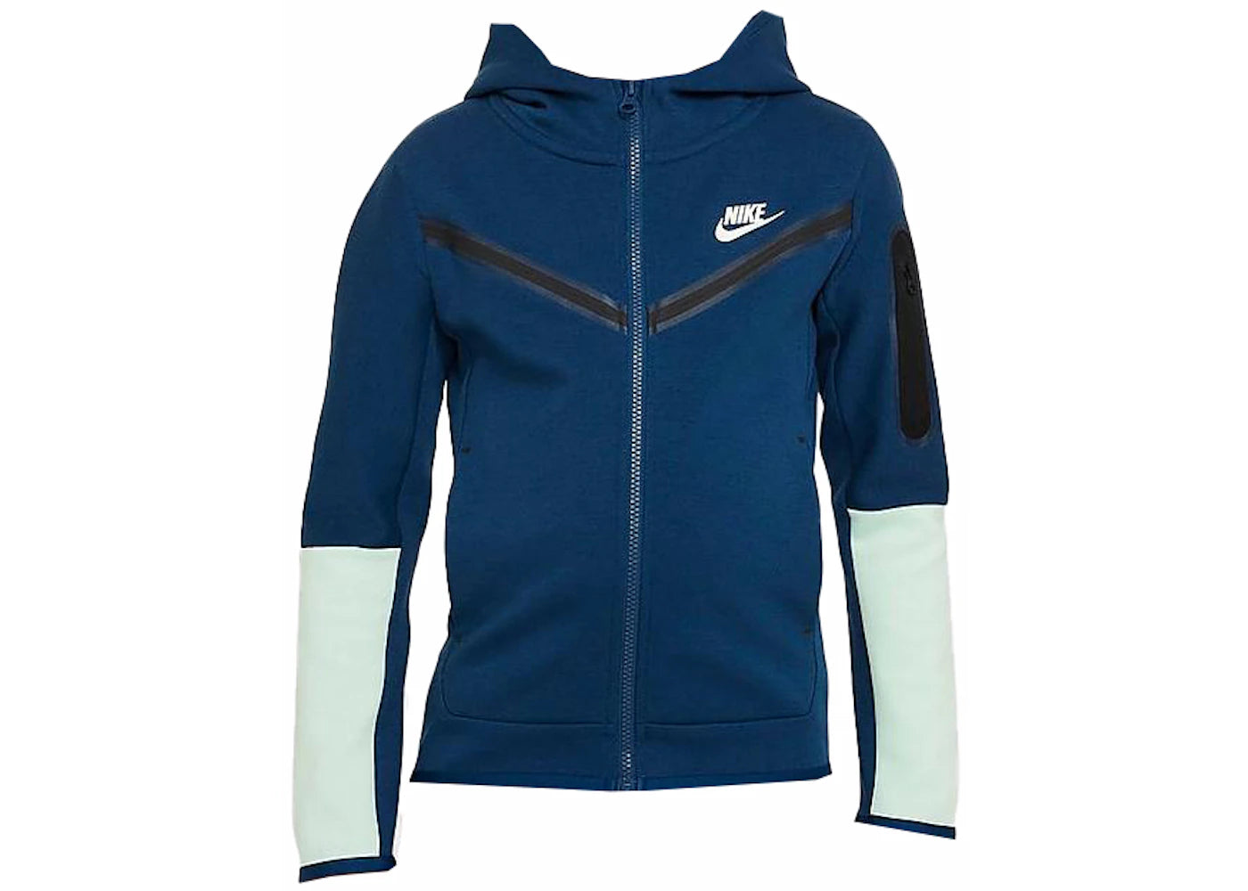 Nike Sportswear Kids' Tech Fleece Full-Zip Hoodie Valerian Blue/Valerian Blue/Mint Foam/White