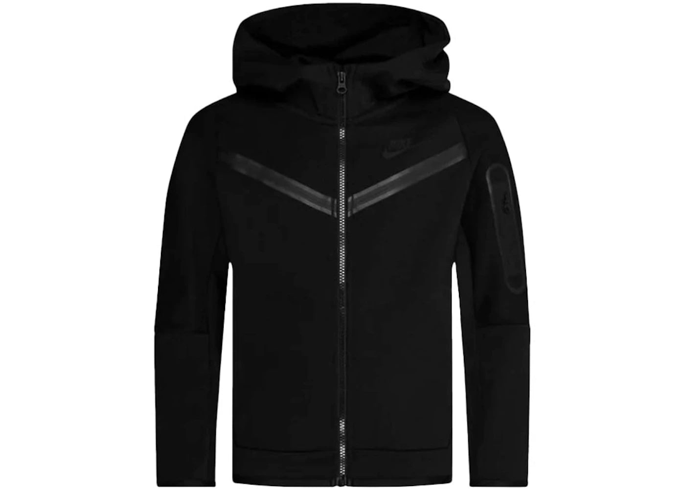 Nike Sportswear Kids' Tech Fleece Windrunner Full-Zip Hoodie Black/Black