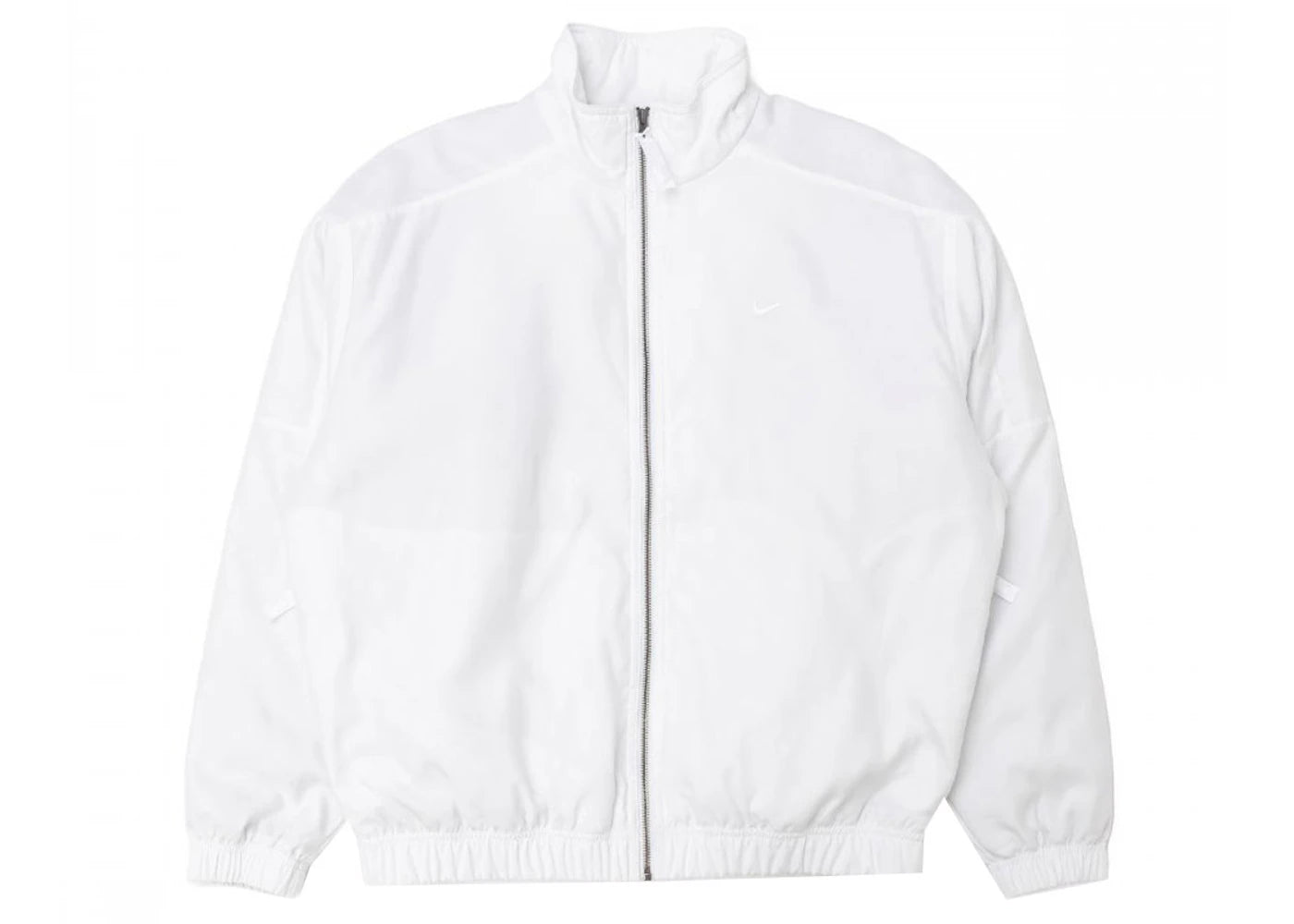 Nike Sportswear Solo Swoosh Satin Jacket White