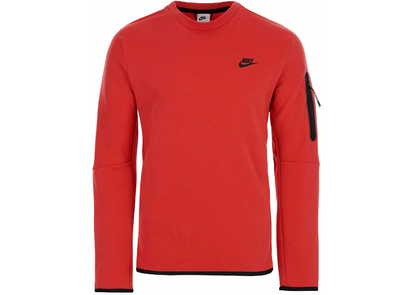 Nike Sportswear Tech Fleece Crewneck Sweatshirt Red