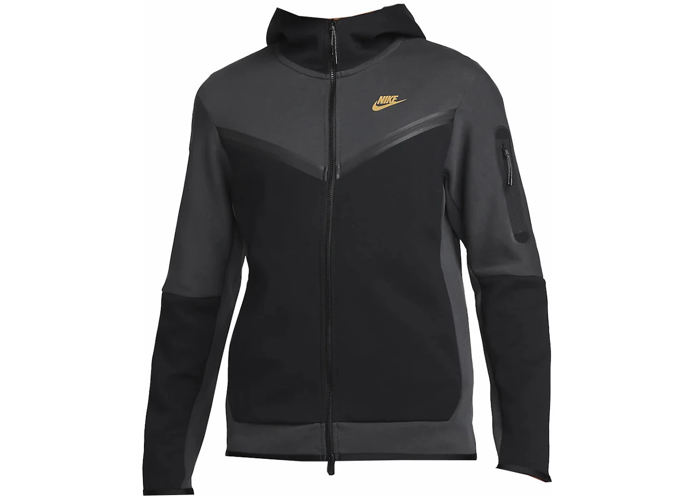 Nike Sportswear Tech Fleece Full-Zip Hoodie Dark Smoke Grey/Gold