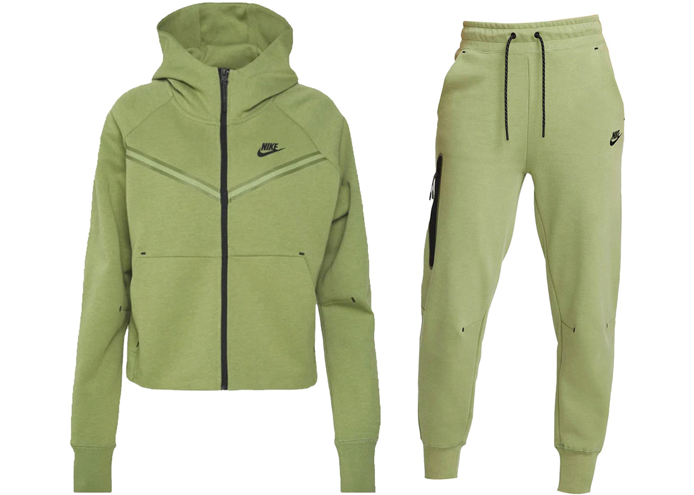 Nike Sportswear Women's Tech Fleece Hoodie & Joggers Set Alligator/Black