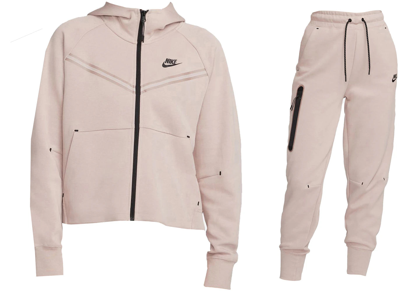 Nike Sportswear Tech Fleece Hoodie & Joggers Set Diffused Taupe/Black