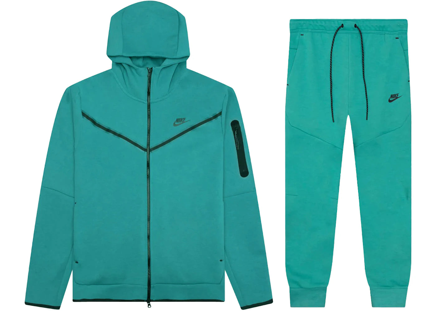 Nike Sportswear Tech Fleece Hoodie & Joggers Set Mineral Teal/Black