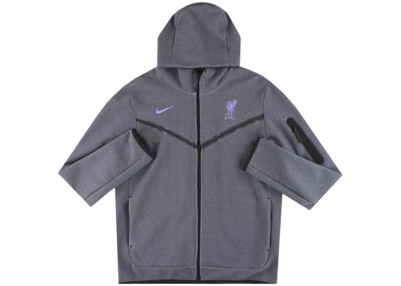 Liverpool Nike Tech Fleece full zip hoodie in space purple colourway product image