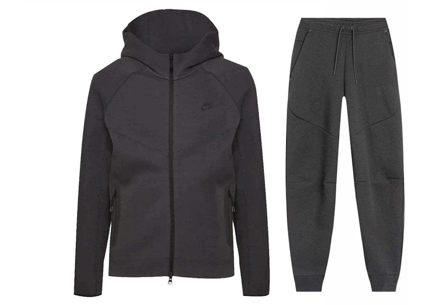 Nike Sportswear Tech Fleece Windrunner Full Zip Hoodie & Joggers Set Anthracite/Black