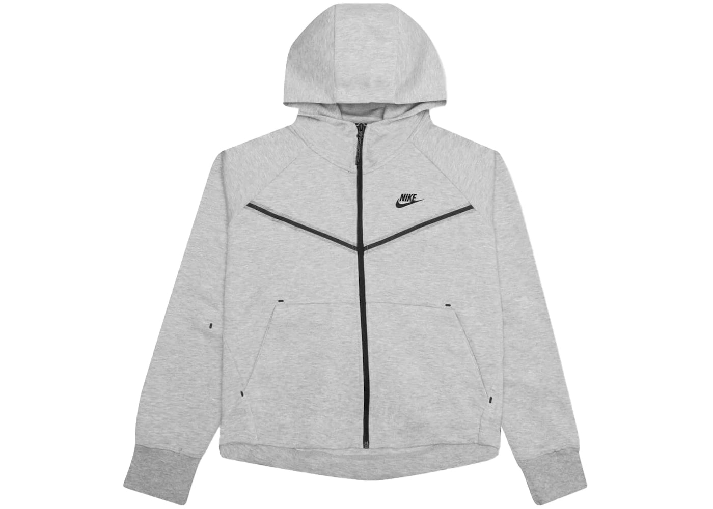 Nike Sportswear Women's Tech Fleece Windrunner Full Zip Hoodie Dark Grey Heather/Black