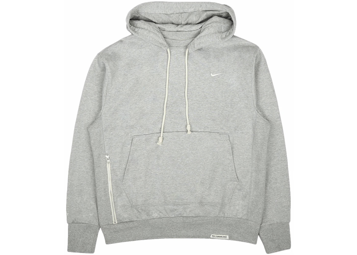 Nike Standard Issue Basketball Pullover Dri-Fit Hoodie Heather Grey