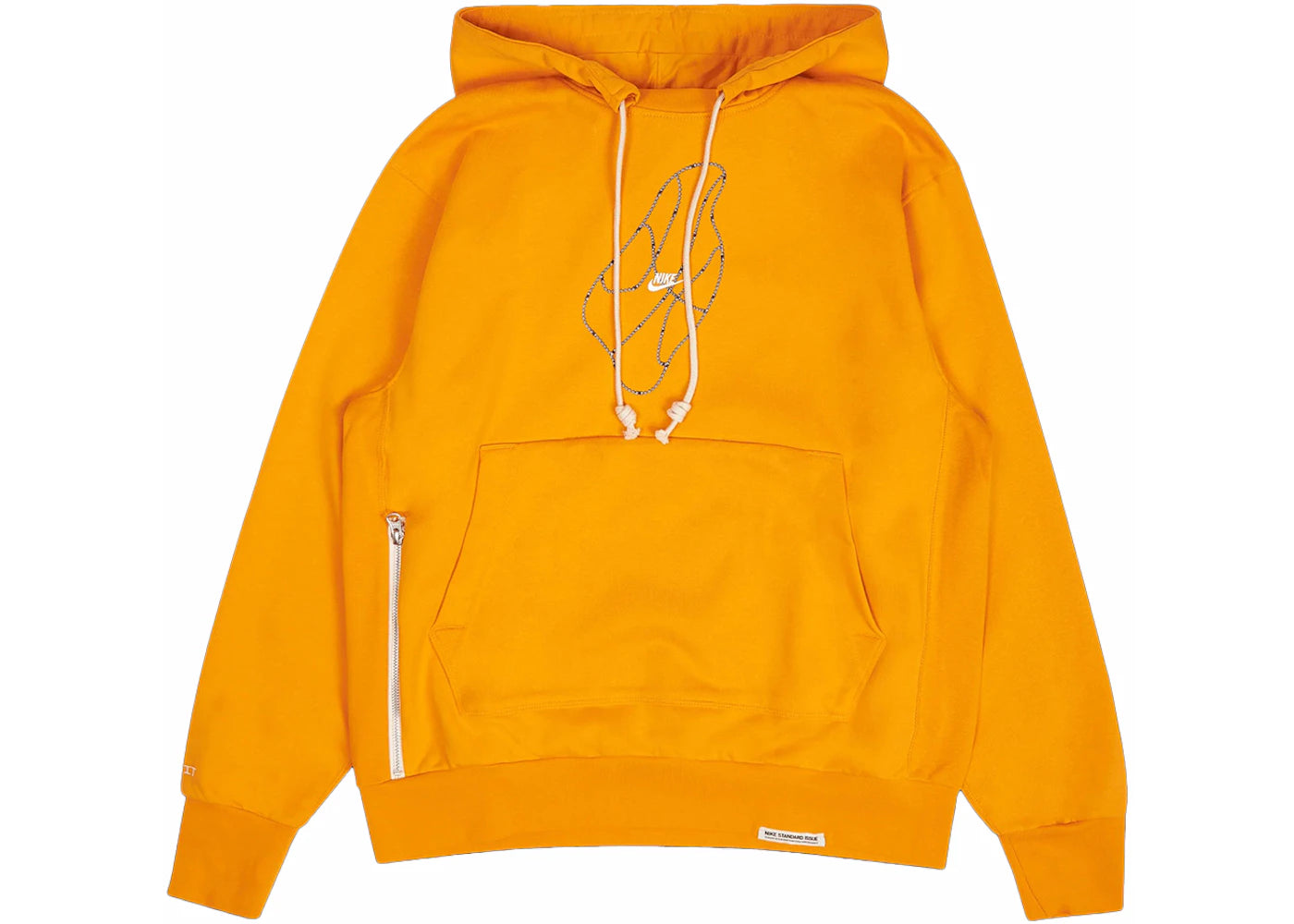 Nike Standard Issue Basketball Pullover Dri-Fit Hoodie Orange