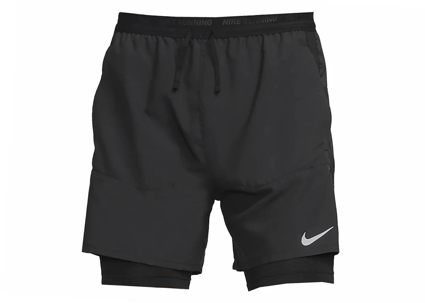 Nike Stride Dri-FIT 5" Hybrid Running Shorts Black