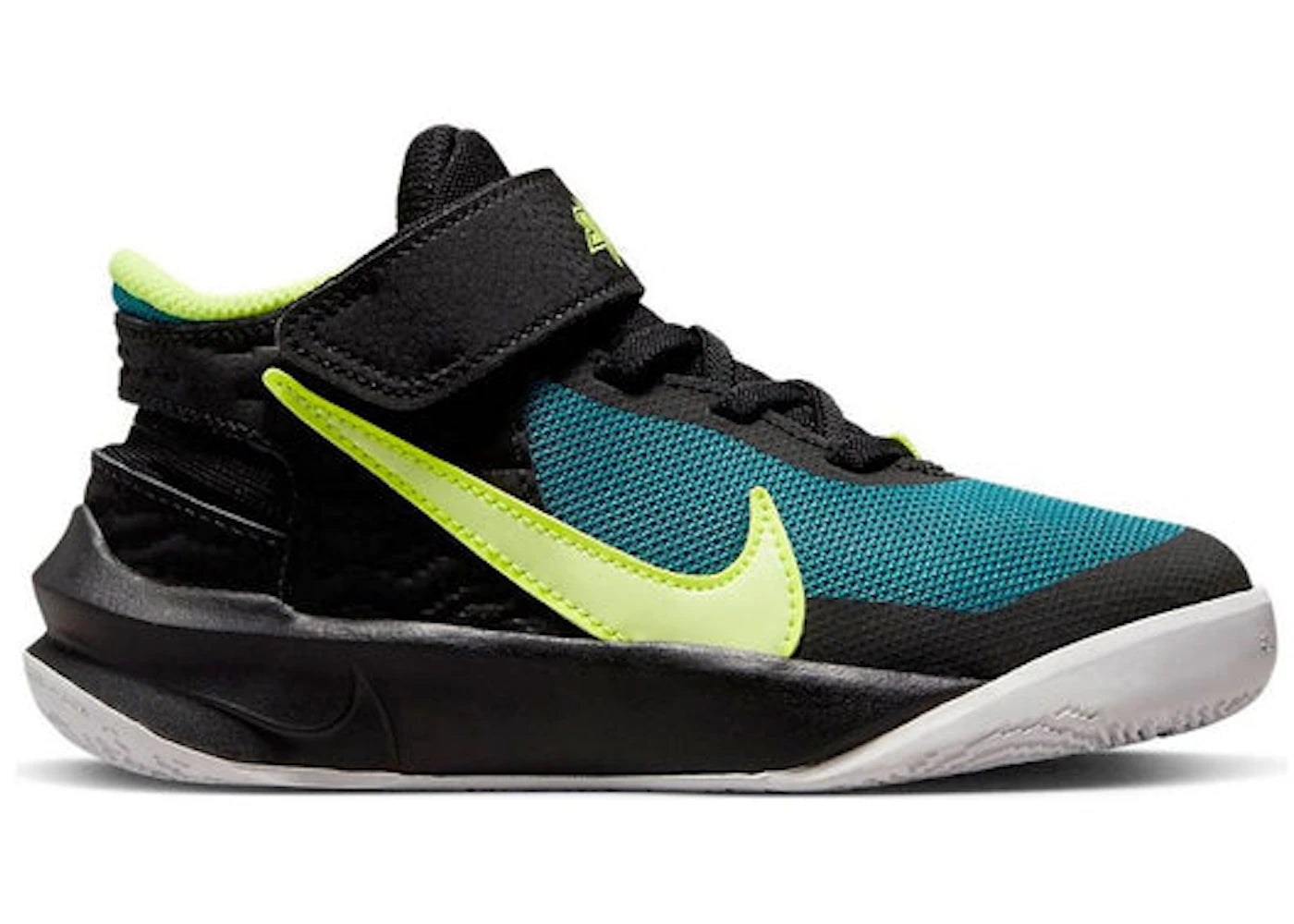 Nike Team Hustle D 10 Black Barely Volt (PS)