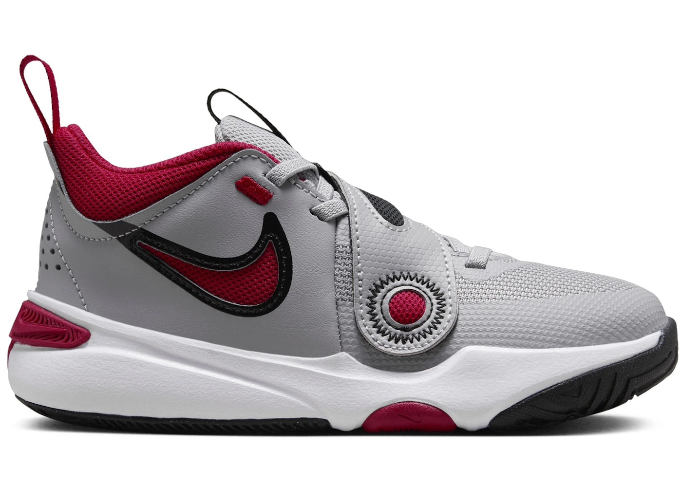 Nike Team Hustle D 11 Cement Grey Black White Gym Red (PS)
