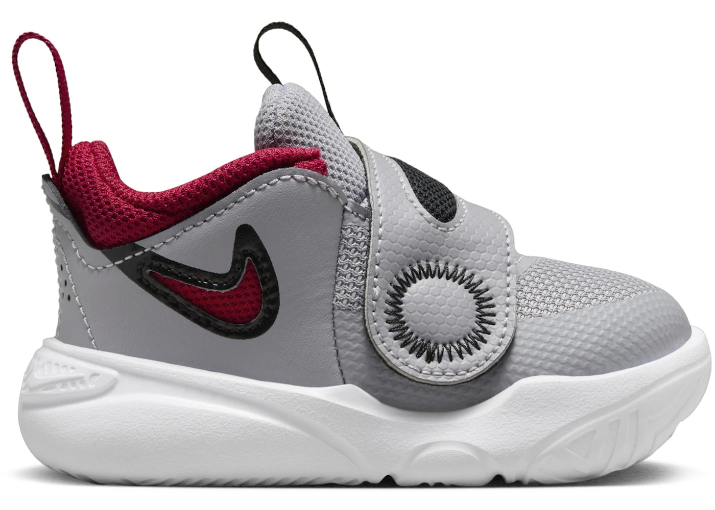 Nike Team Hustle D 11 Cement Grey Black White Gym Red (TD)