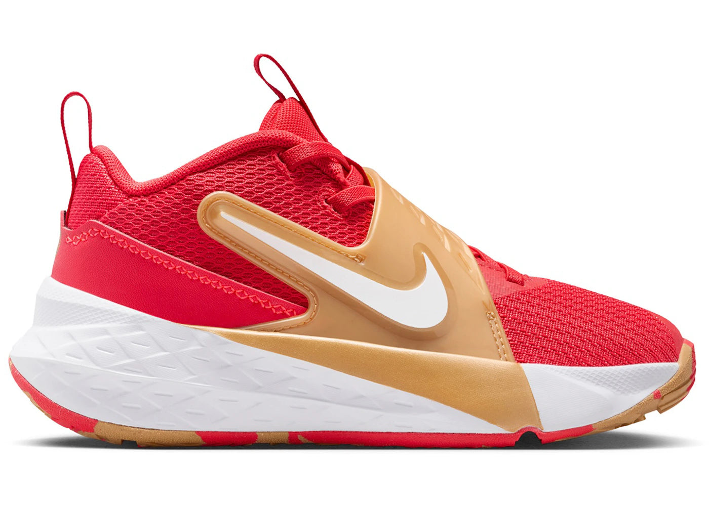 Nike Team Hustle D 12 University Red Metallic Gold (PS)