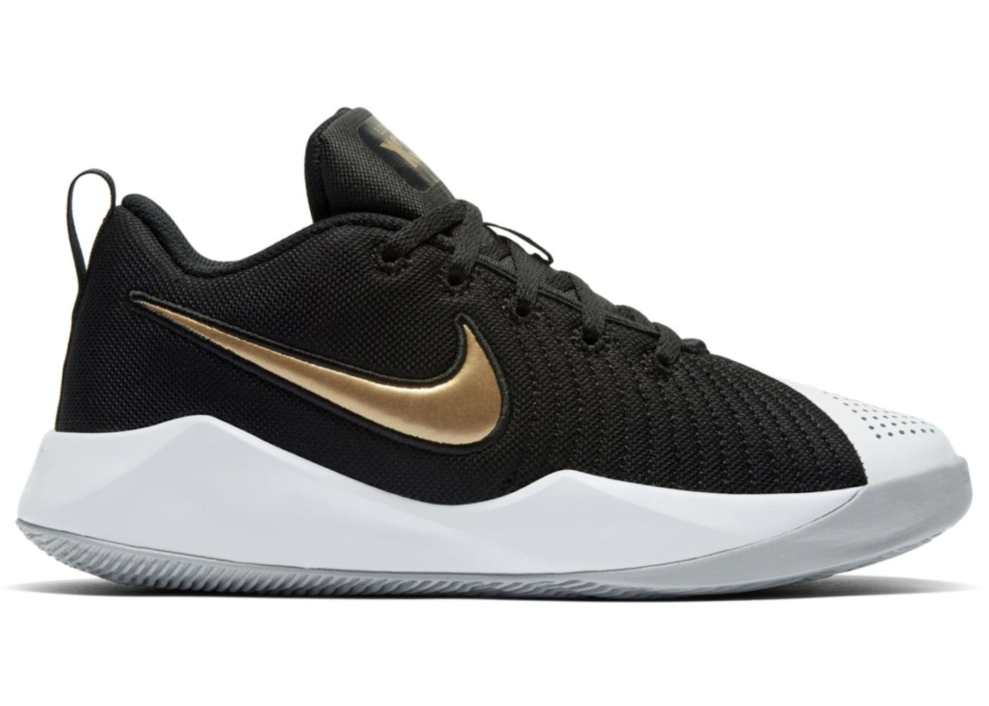 Nike Team Hustle Quick 2 Black Metallic Gold (GS)